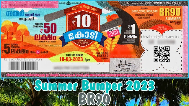 kerala lottery result-br90 draw